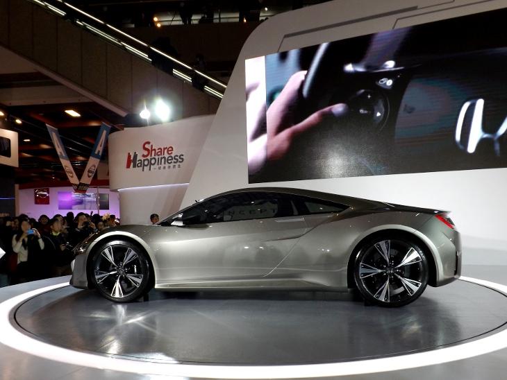 2014臺北新車大展的 HONDA NSX Concept 車側